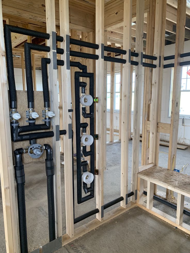 Insulated PEX manifold install in Alaska